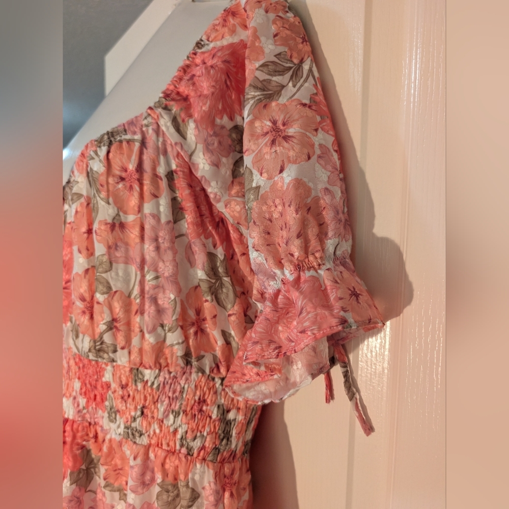 Adelyn Rae Pink Floral Dress - Picture 4 of 10